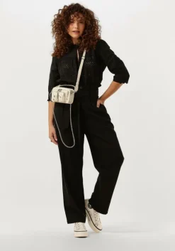 zwarte scotch & soda top broderie anglaise top