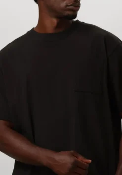 zwarte scotch & soda t-shirt 3 crosses loose fit pocket t-shirt