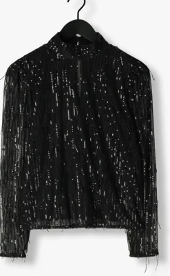 zwarte second female blouses tassel blouse