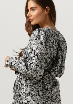 zwarte second female blouses doodle wrap blouse