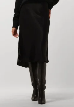 zwarte second female midirok eddy mw midi skirt