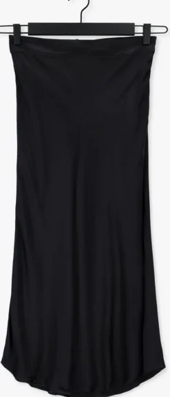 zwarte second female midirok eddy mw midi skirt