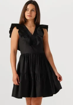 zwarte second female mini jurk zana dress