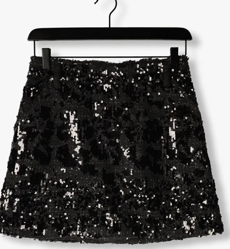 zwarte second female minirok flakes skirt