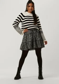 zwarte second female mini jurk mikka waist dress