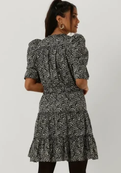 zwarte second female mini jurk mikka waist dress