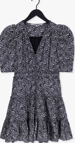 zwarte second female mini jurk mikka waist dress