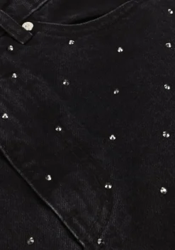 zwarte second female minirok jayden denim skirt