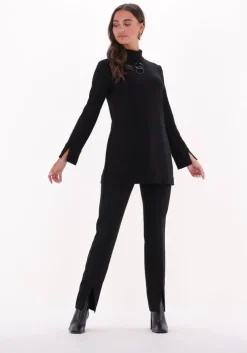 zwarte second female pantalon fique trousers