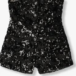 zwarte second female top flakes top