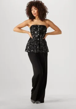 zwarte second female top flakes top