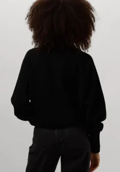 zwarte second female trui octavia knit t-neck