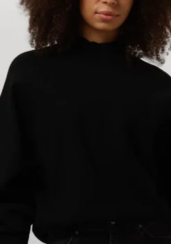 zwarte second female trui octavia knit t-neck