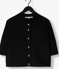 zwarte second female vest andria knit cardigan