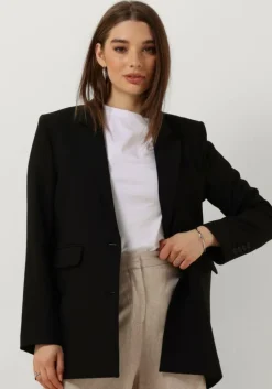 zwarte selected femme blazer slfrita ls relaxed blazer fd