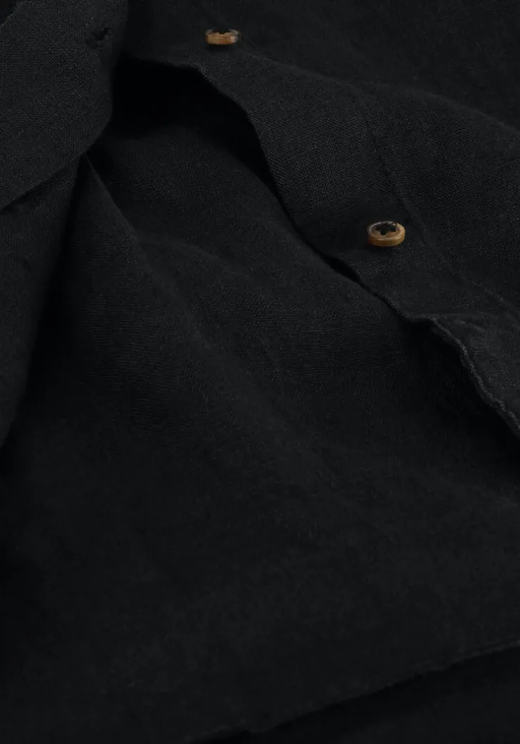 zwarte selected femme blouses slflinnie s linen shirt