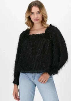 zwarte selected femme blouses slfantea ls top g