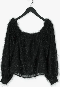 zwarte selected femme blouses slfantea ls top g