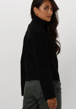 zwarte selected femme coltrui slfkamma ls knit roll neck