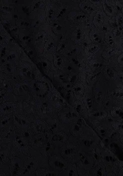 zwarte selected femme flared broek slfkarola hw flared lace pant