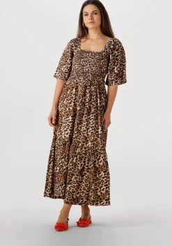 zwarte selected femme maxi jurk slfdora ss ankle dress