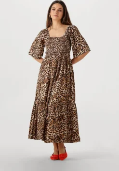 zwarte selected femme maxi jurk slfdora ss ankle dress