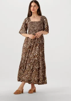 zwarte selected femme maxi jurk slfdora ss ankle dress