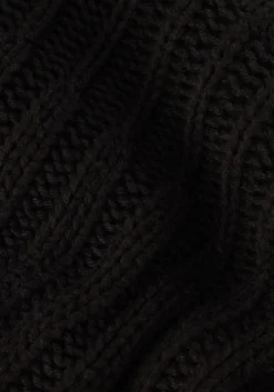 zwarte selected femme midi jurk nima ls knit dress camp