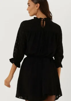 zwarte selected femme mini jurk inna 3/4 short dress