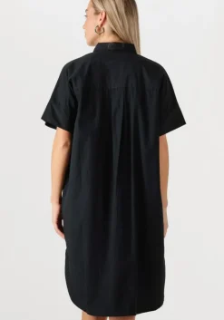 zwarte selected femme mini jurk slfblair 2/4 short shirt dress