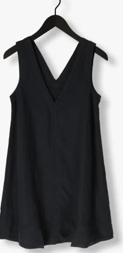 zwarte selected femme mini jurk slflinna sl short linen dress