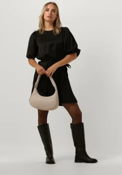 zwarte selected femme mini jurk slfreya 3/4 short dress b