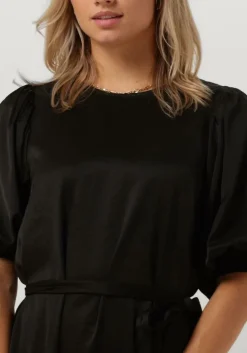 zwarte selected femme mini jurk slfreya 3/4 short dress b