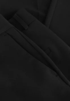 zwarte selected femme pantalon slfrita mw wide pant fd