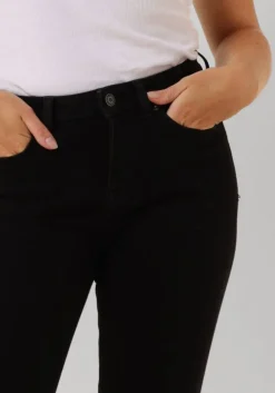 zwarte selected femme skinny jeans slfsophia mw skinny black jean