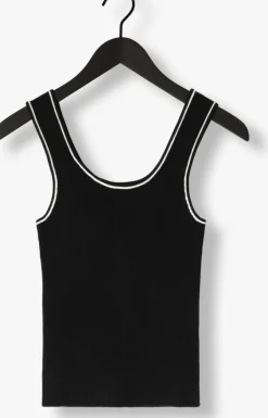 zwarte selected femme top slfkamma jenny sl knit top