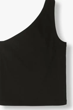 zwarte selected femme top slfanna one shoulder top