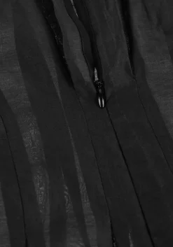 zwarte selected femme top slfiris ss o-neck top