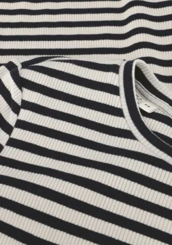 zwarte selected femme tops & t-shirts slfanna ls crew neck tee str