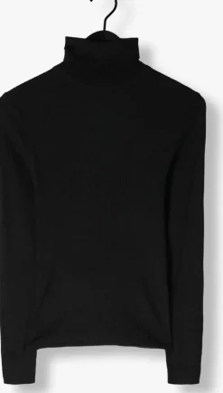 zwarte selected femme trui slfnaja ls knit roll neck
