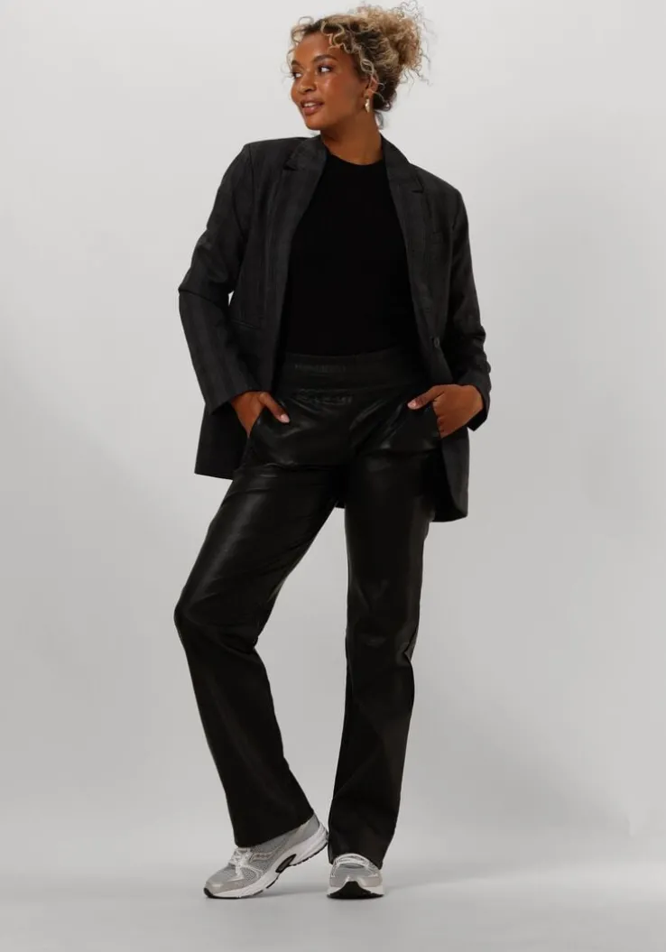 zwarte selected femme trui slfcabala ls knit o-neck