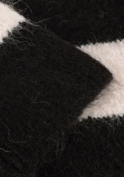 zwarte selected femme trui slfgabella ls knit o-neck camp