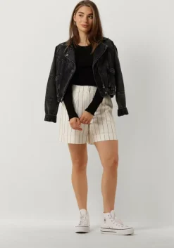 zwarte selected femme t-shirt anna ls crew neck tee