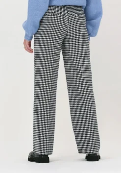 zwarte selected femme wijde broek slfmusa mw wide pant ex