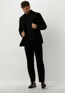 zwarte selected homme colberts slhslim-hale velvet blz