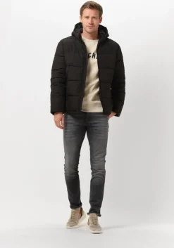zwarte selected homme gewatteerde jas harry puffer jkt w