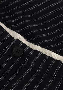 zwarte selected homme korte broek slhregular owen linen shorts