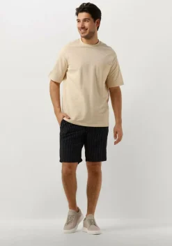 zwarte selected homme korte broek slhregular owen linen shorts
