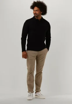 zwarte selected homme polo slhslim-toulouse ls polo b noos