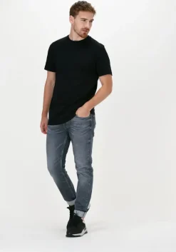 zwarte selected homme t-shirt slhnormani180 ss o-neck tee